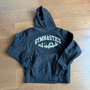 Champion x Virgil Abloh Black Hoodie with White Print